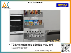 Tủ khô ngăn kéo độc lập màu ghi Eurogold EUM23490 - 900mm - 4 tầng